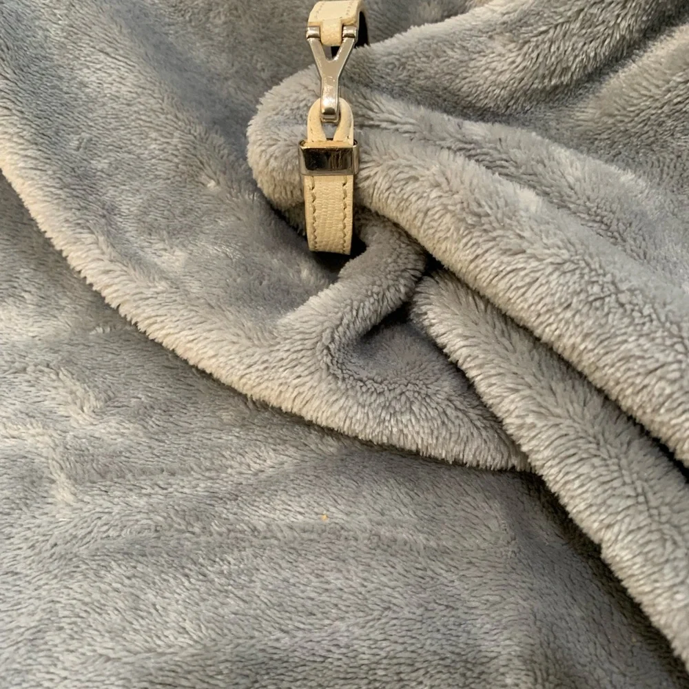 Yves Saint Laurent ivory leather